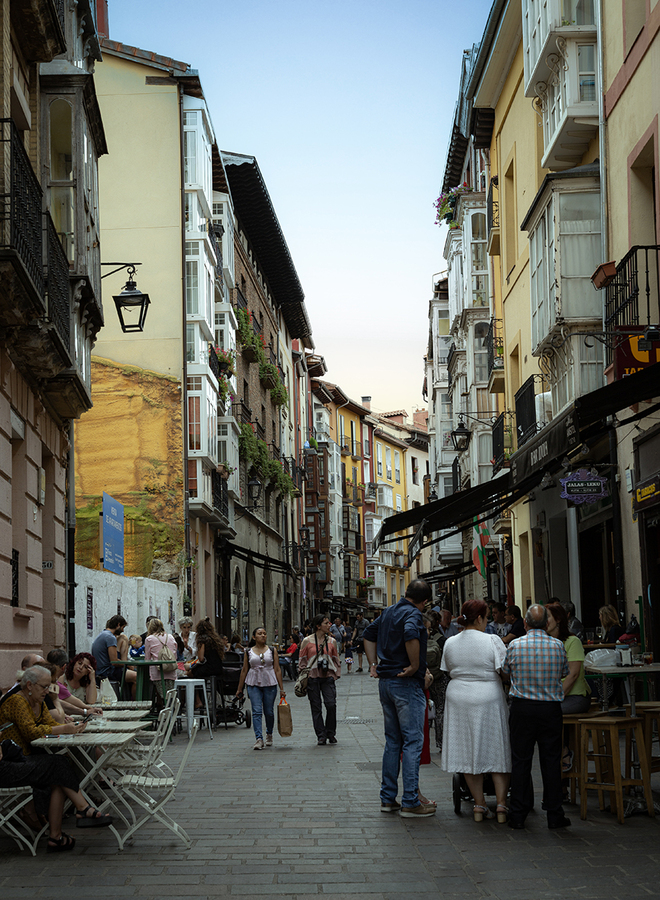Street Scene in North Spain - Jill Sullivan